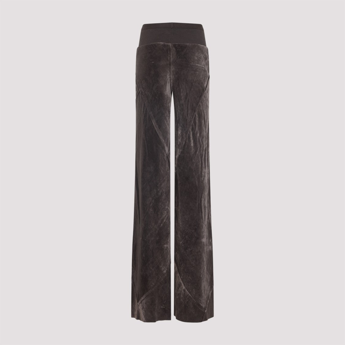 Rick Owens Bias Brown Viscose Pants