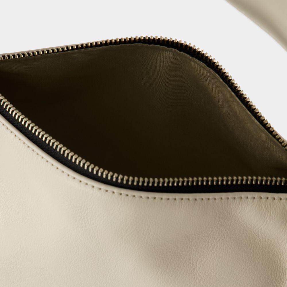 Marc Jacobs Pushlock Mini Hobo Bag - Cloud White - Leather
