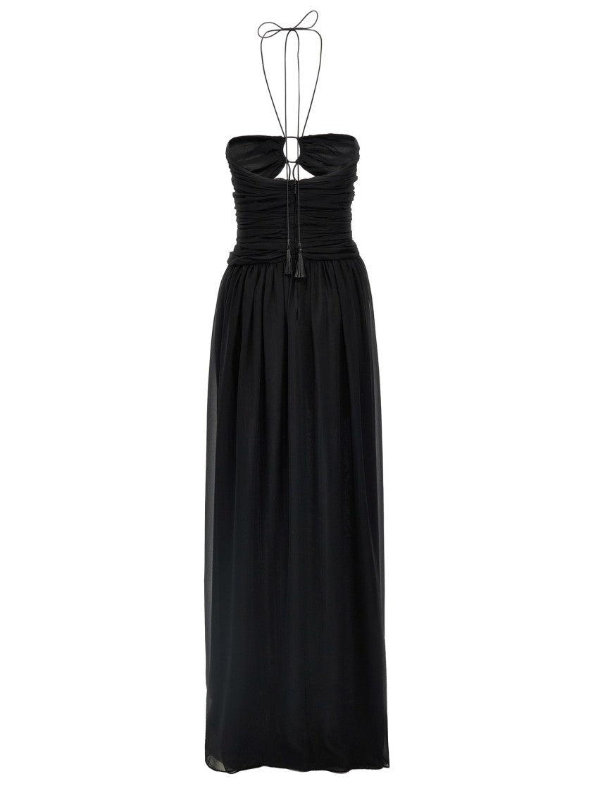 Tom Ford Cut-Out Detail Silk Maxi Dress