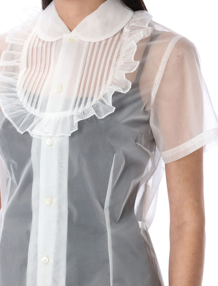 Comme Des Garçons Tulle Shirt Plastron