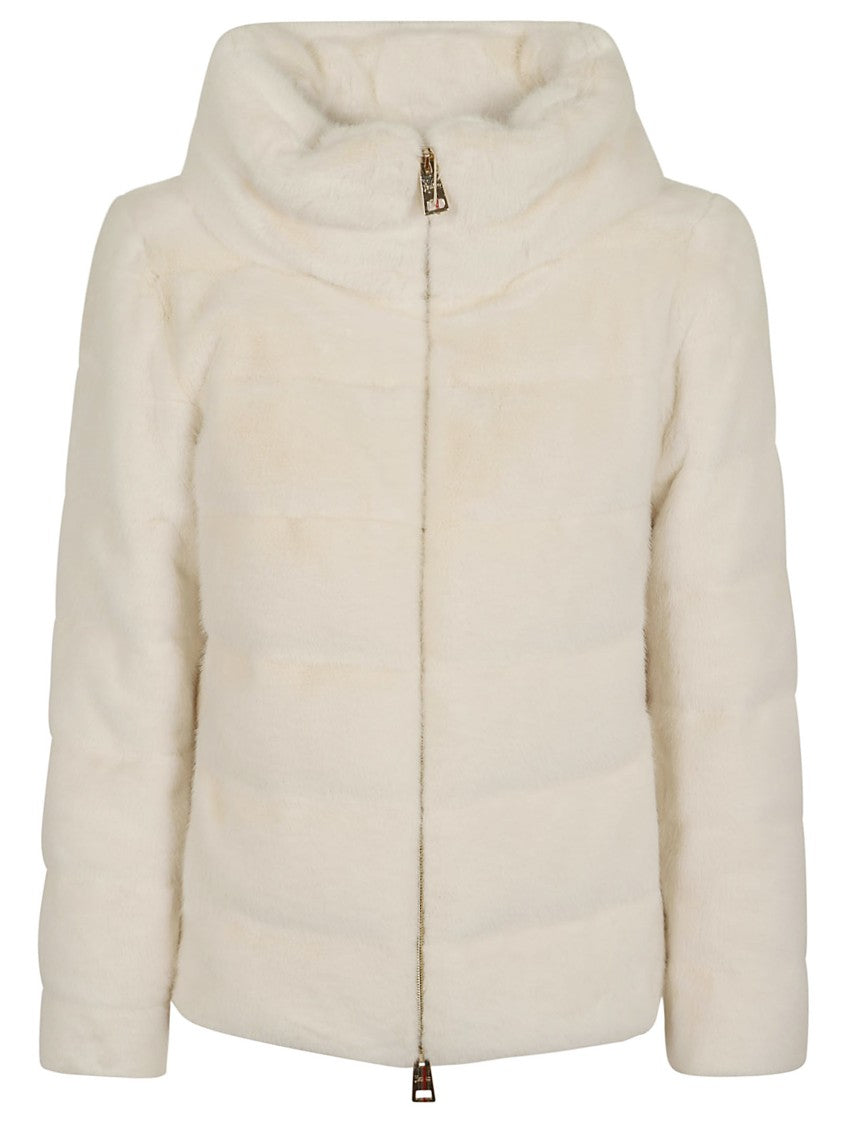 Herno Cropped Quilted Down Coat