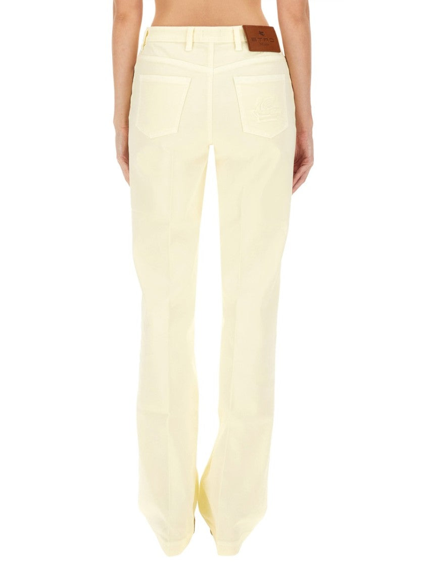 Etro High-Waisted Straight-Leg Pants