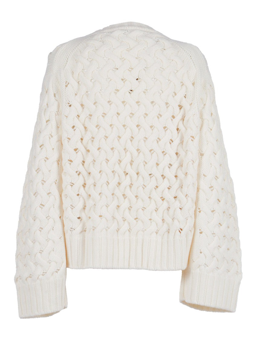 P.A.R.O.S.H. Finely Knit Wool Sweater With Classic Crew Neckline