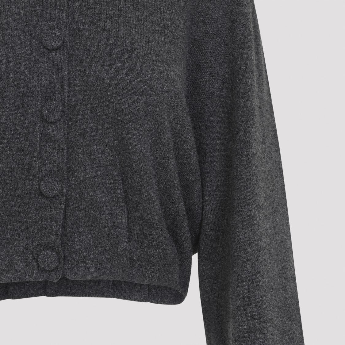 Dries Van Noten Dark Grey Cashmere Tigre Cardigan