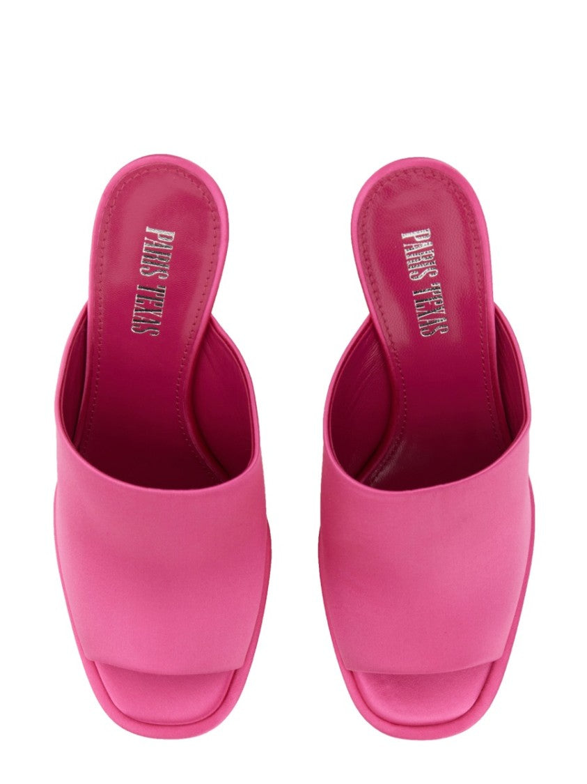 Paris Texas Sasha Open-Toe Mules With Wide Strap