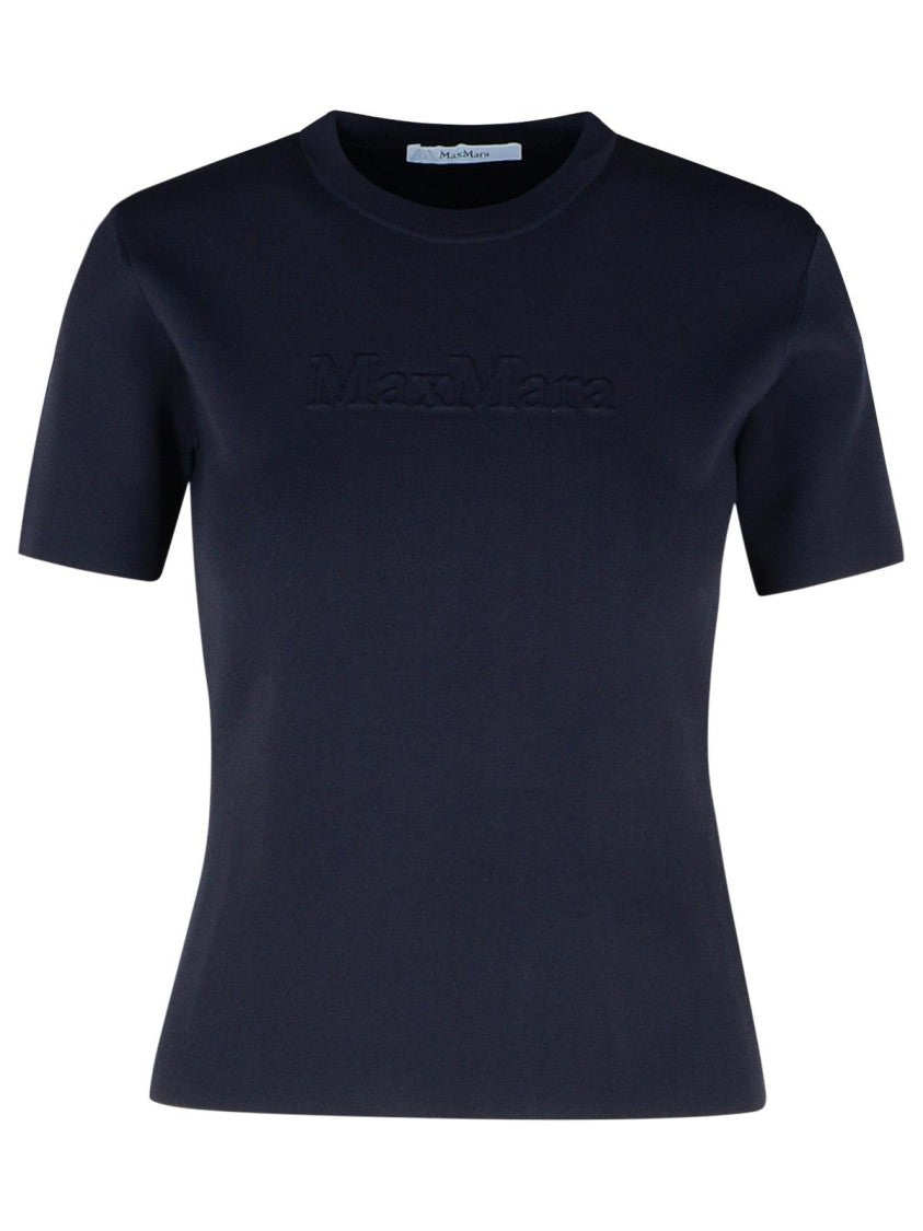 Max Mara Segale' Black Viscose Blend T-Shirt