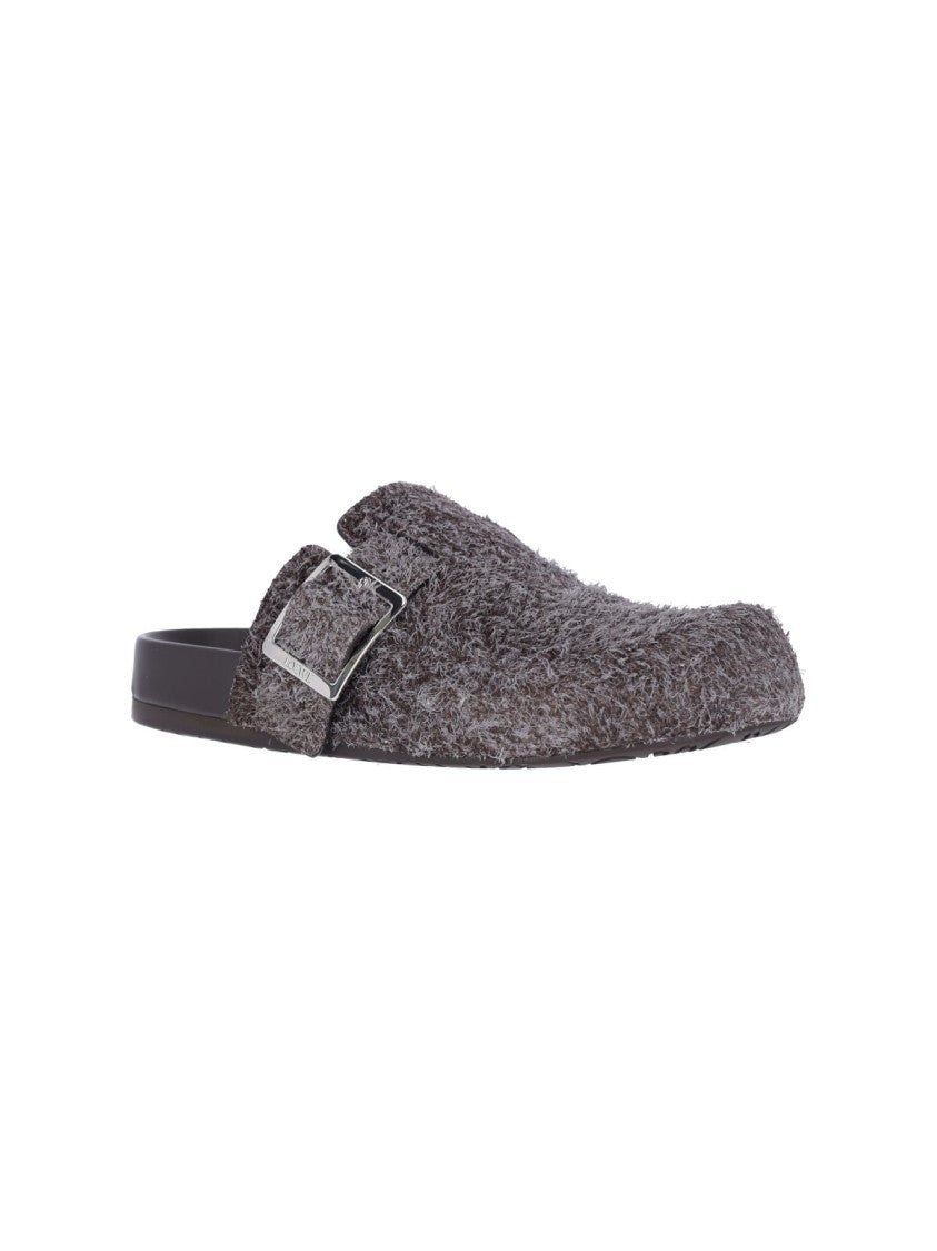 Loewe "Ease Buckle" Mules Brown
