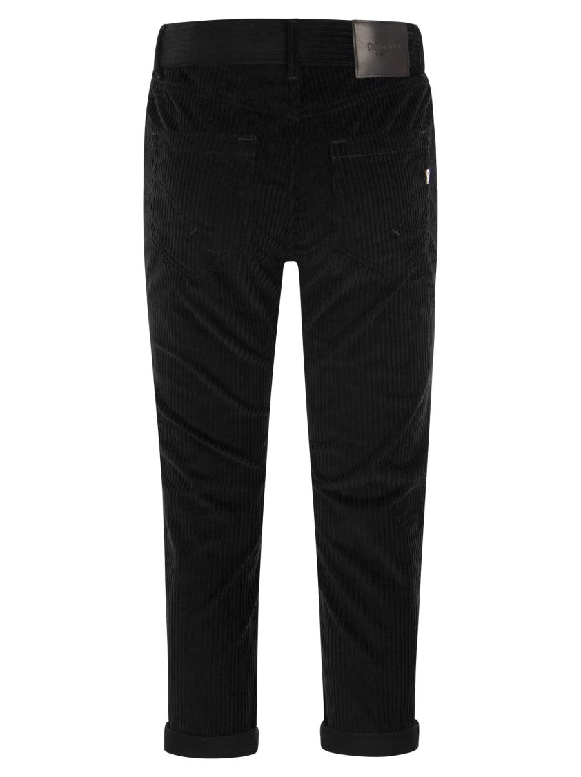 Dondup Koons Loose-Fitting Velvet Trousers