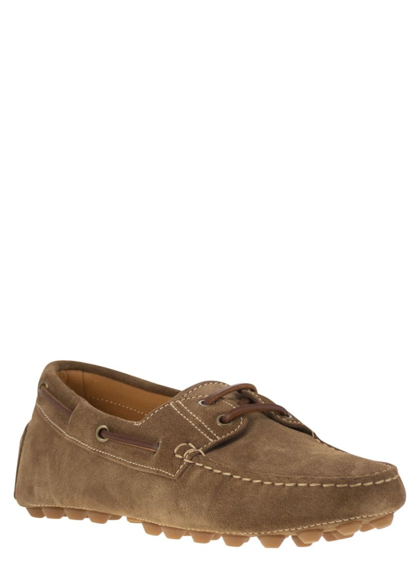 Tod's Rubber Bubble Suede Boat