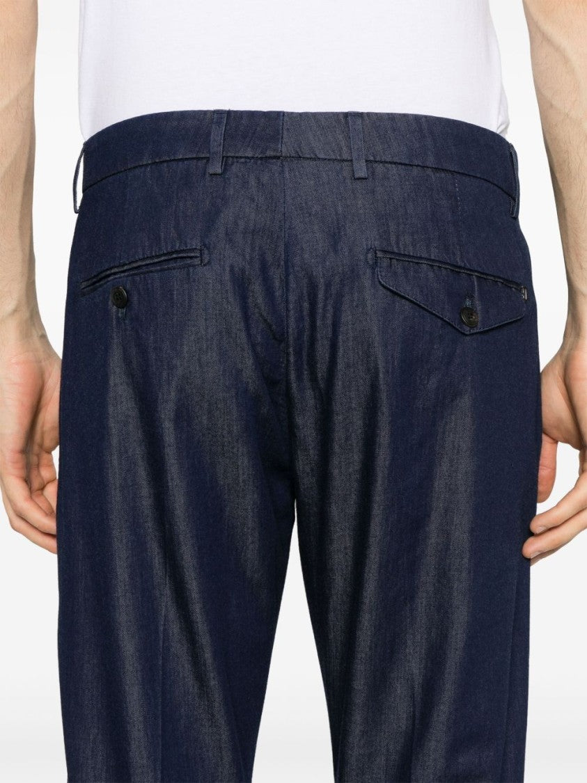 Dondup Navy Blue Classic Five-Pocket Pants