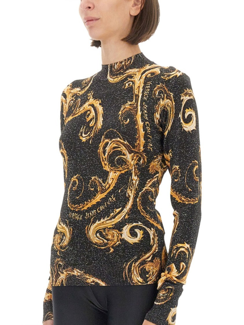 Versace Jeans Couture Lurex Knit T-Shirt