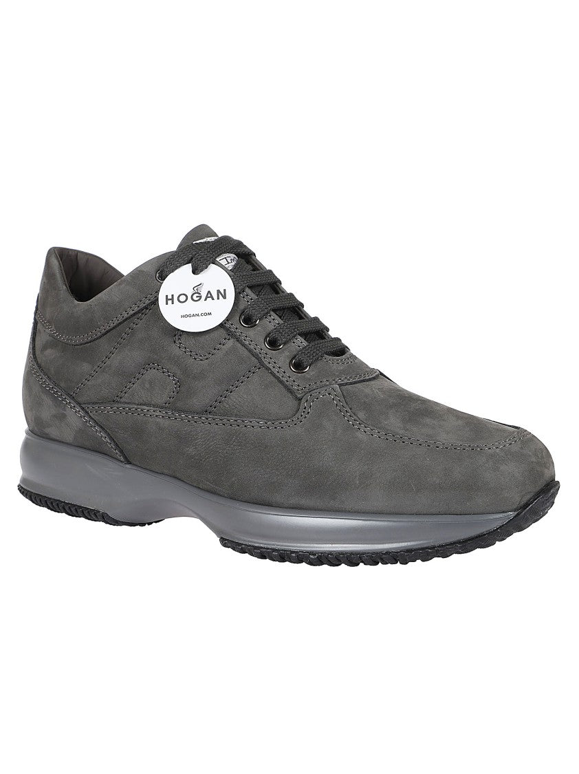 Hogan Sporty Leather Shoes With Cushioned Sole