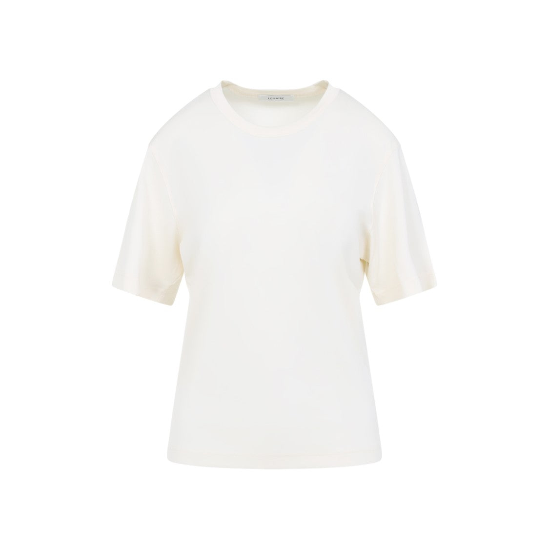 Lemaire Relaxed-Fit White Cotton T-Shirt With Classic Neckline