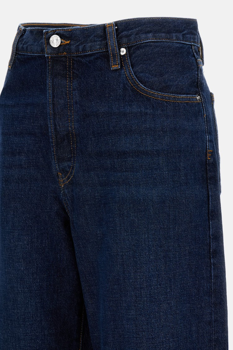 Frame Loose-Fit Wide-Leg Jeans With Classic 5-Pocket Design
