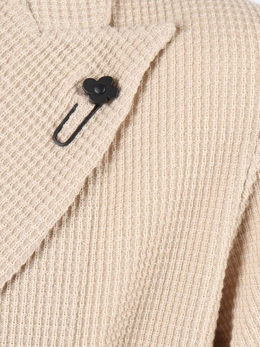 Lardini Double-Breasted Knit Jacket