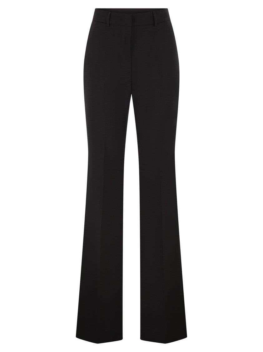 Sportmax Hangar - Pure Wool Flared Trousers