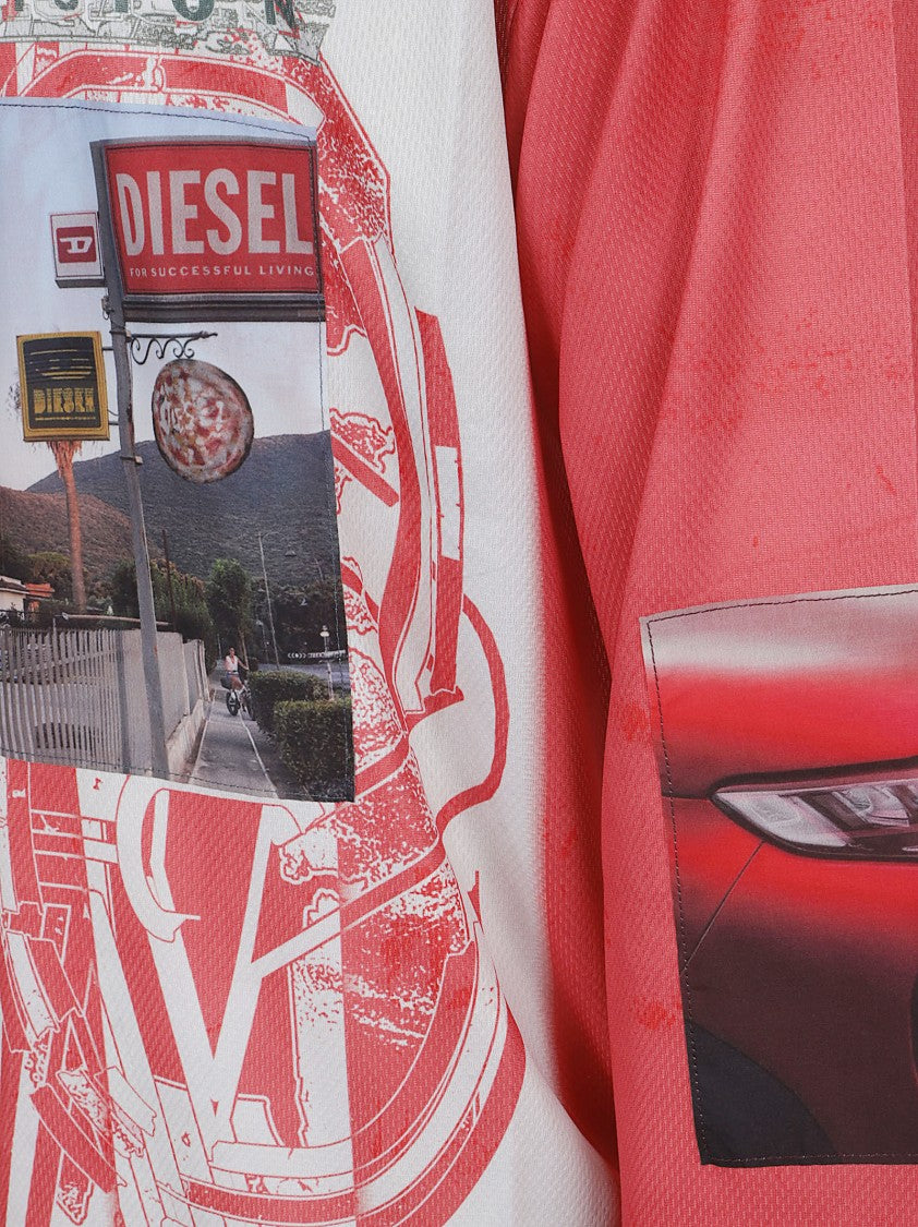Diesel Technical Fabric Long-Sleeved T-Shirt