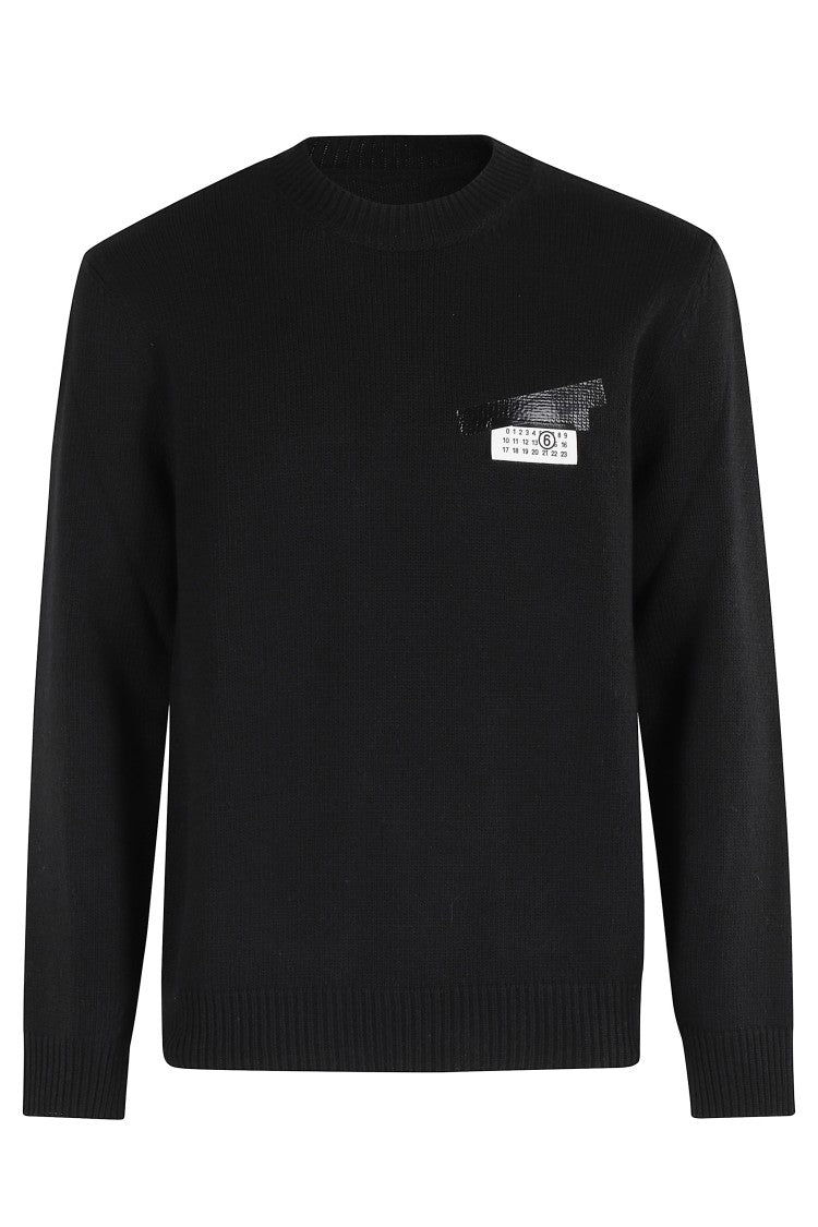 Mm6 By Maison Margiela Long Sleeve Crewneck Sweater