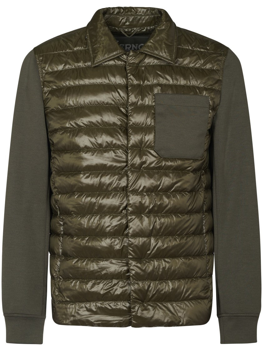 Herno Quilted Jacket With Contrasting Sleeves