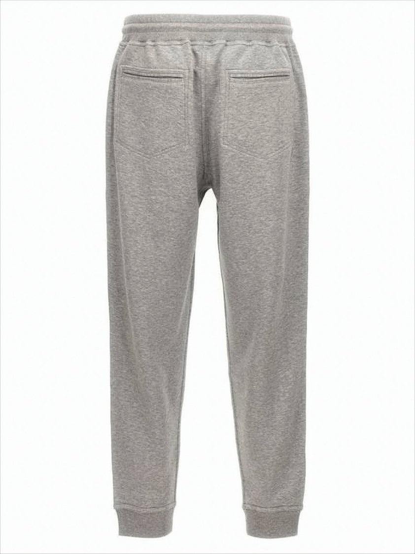 Brunello Cucinelli Heathered Grey Jogger Pants