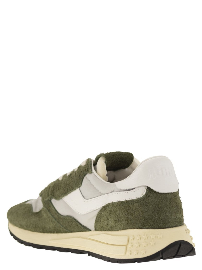 Autry Reelwind - Suede And Technical Textile Trainer