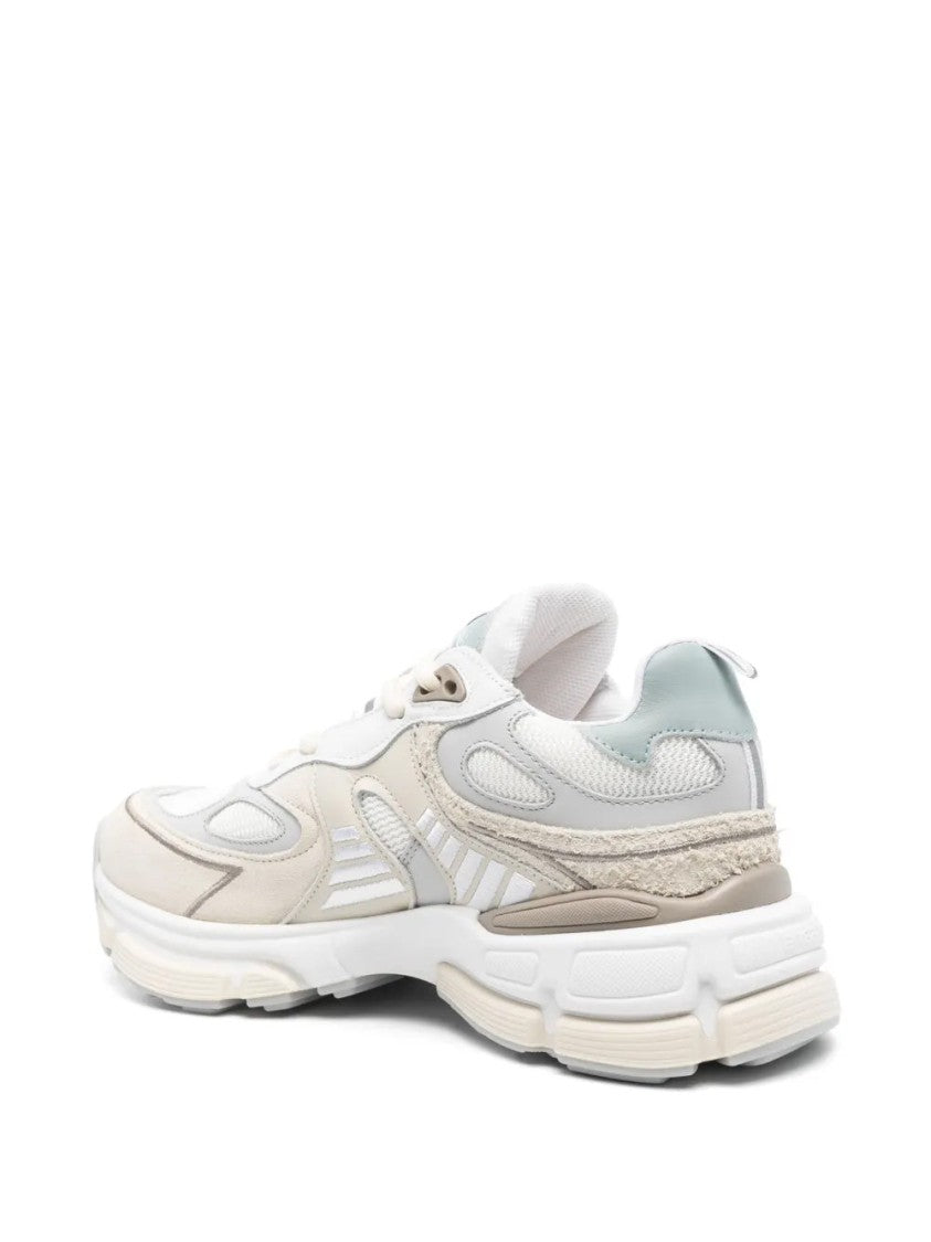 Axel Arigato Beige Leather And Suede Trainers With Sole