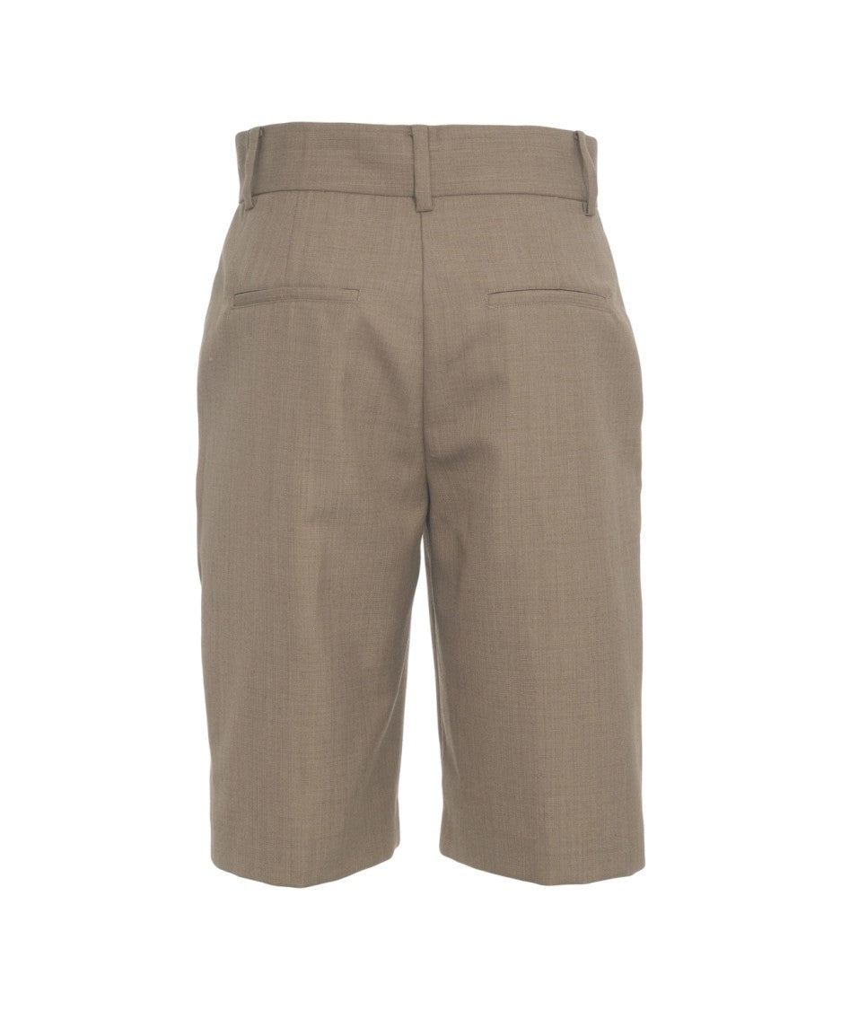 Second Female High-Waist Bermuda Shorts With Straight Cut