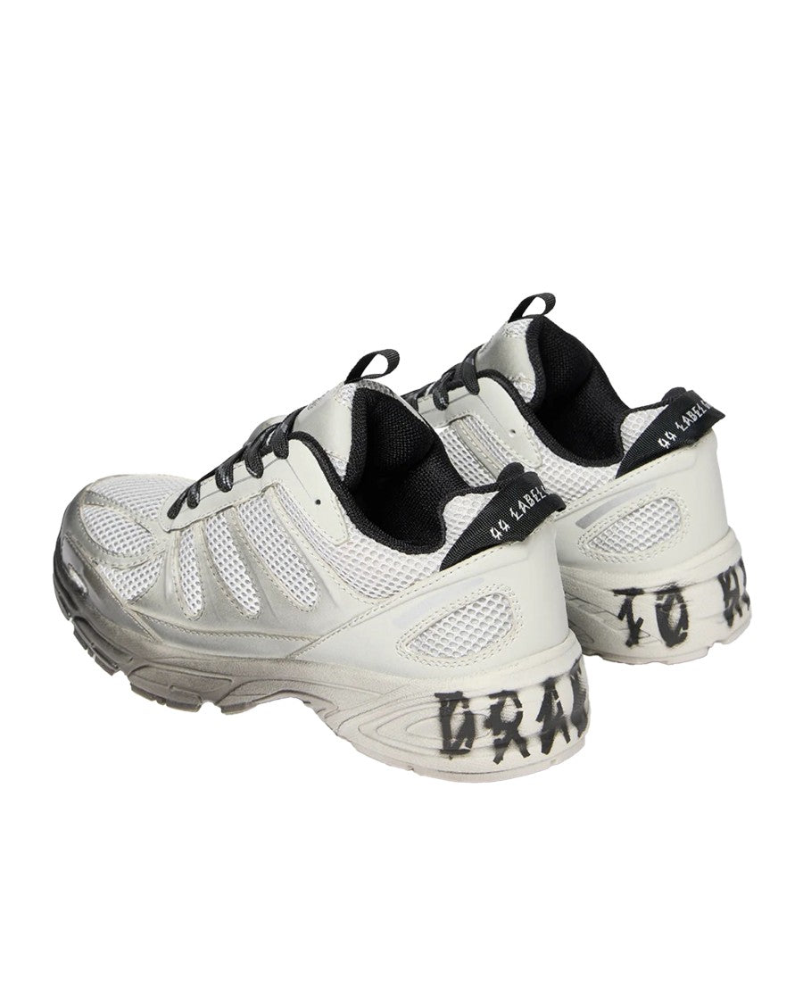 44 Label Group Dragger Sneakers In Black/Gray Gradient