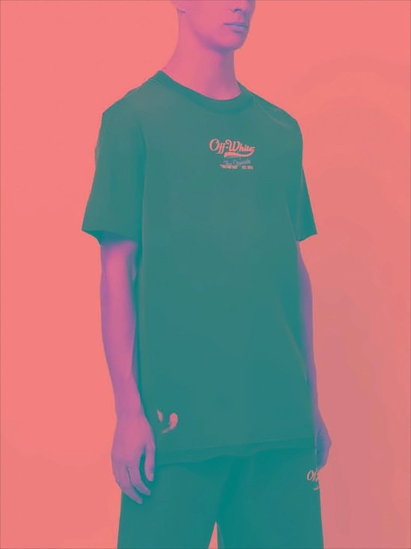 Off-White Relaxed-Fit Black Cotton T-Shirt With Logo Print