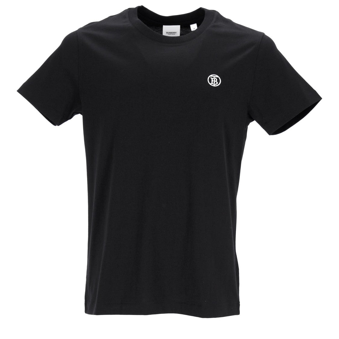 Burberry Logo Embroidered Black T-Shirt With Minimalist Aesthetic