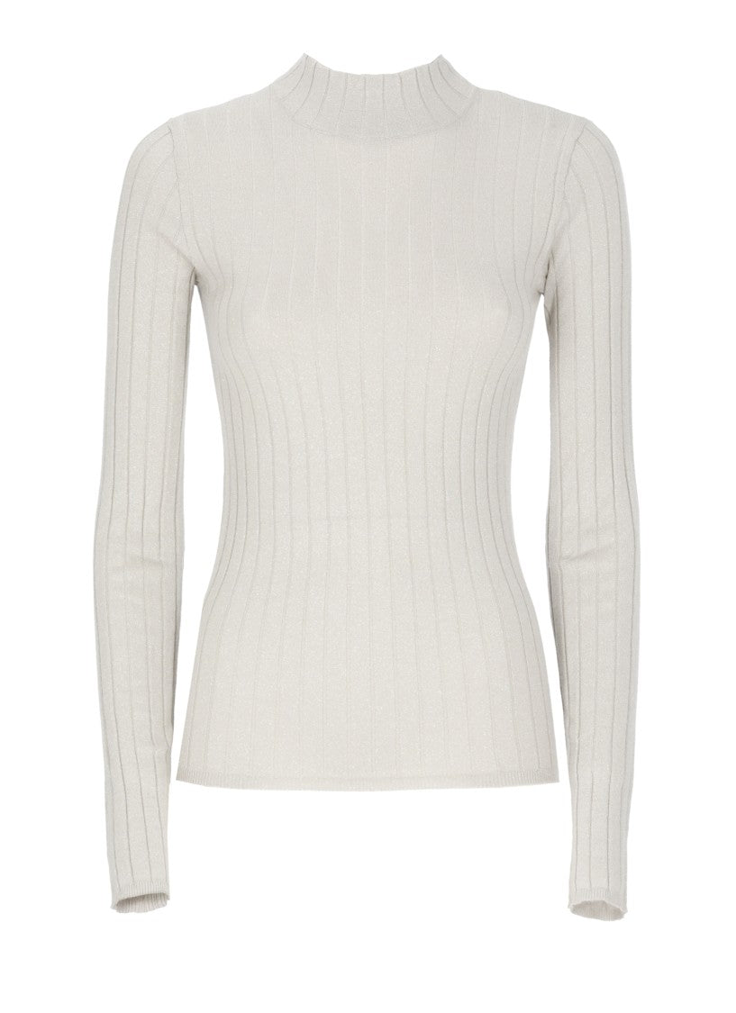 Brunello Cucinelli Grey Cashmere Blend Sweater