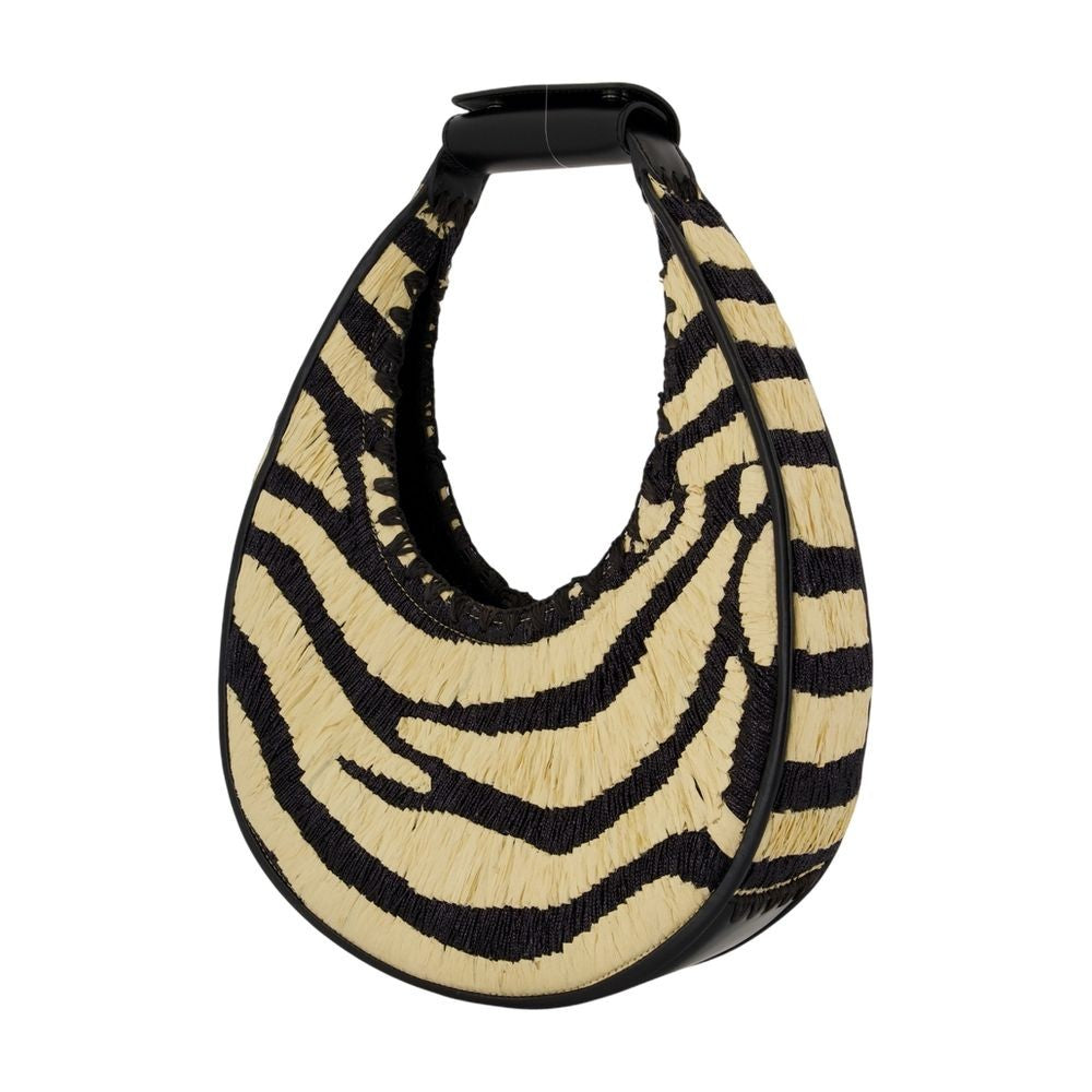 Staud Moon Handbag - Raphia - Multi