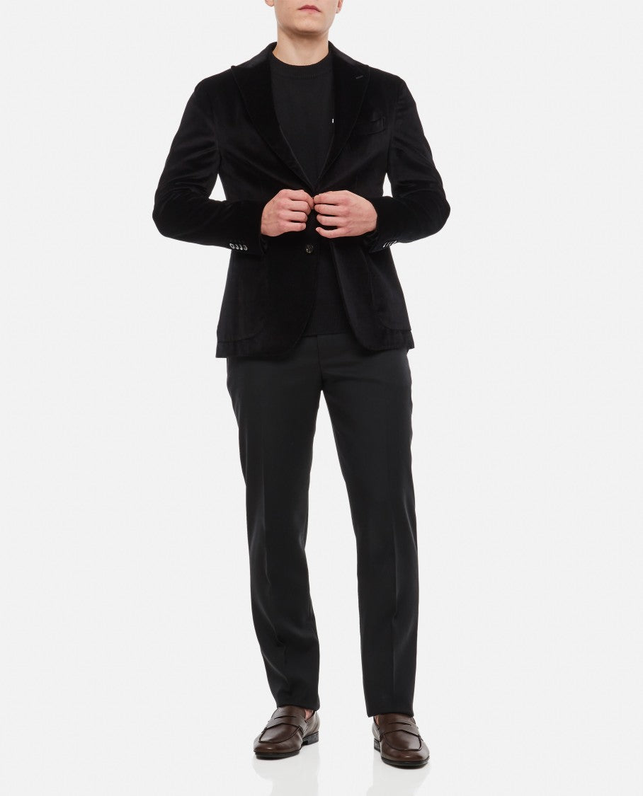 Boglioli Single Breast Velvet K-Jacket