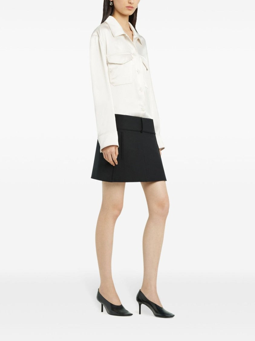 Courrèges White Cotton Shirt With Chest Pockets