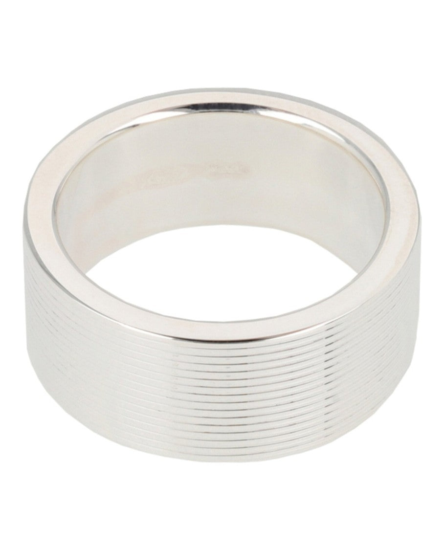 Gucci Ridged Sterling Silver Ring