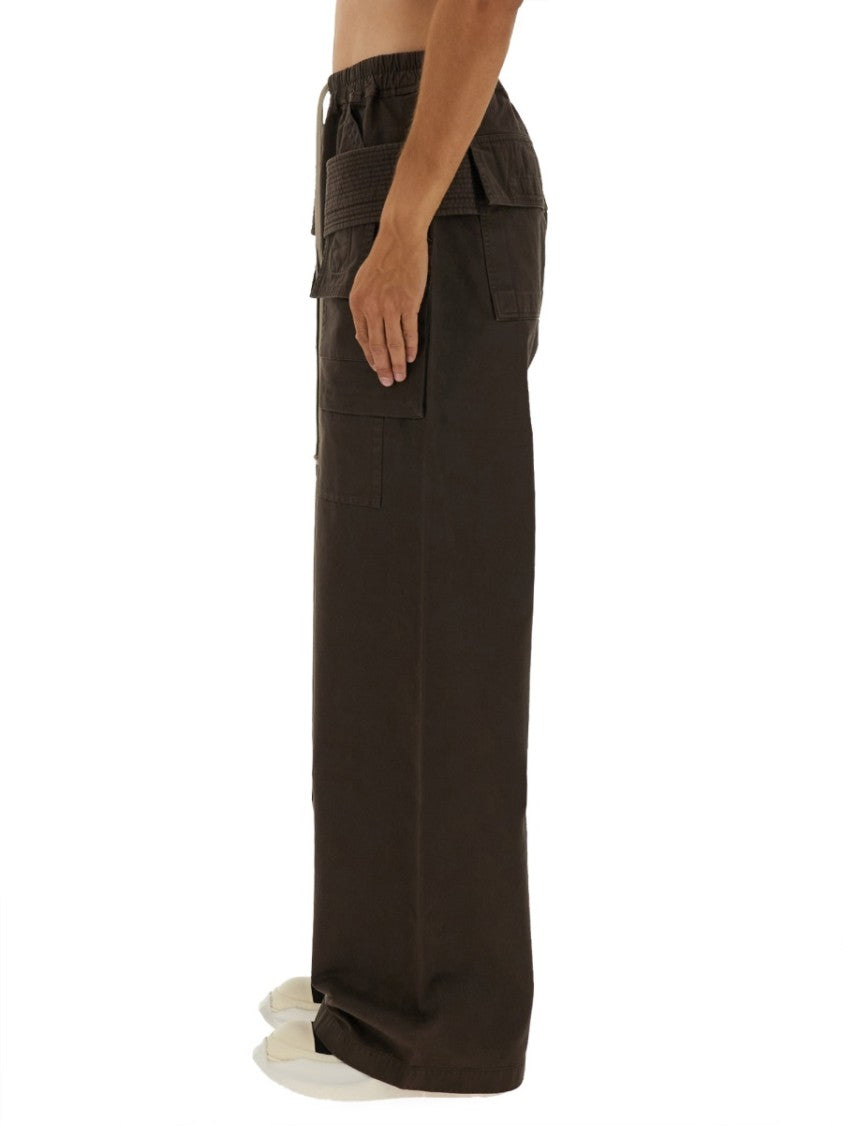 Drkshdw By Rick Owens "Creatch Wide Cargo" Pants