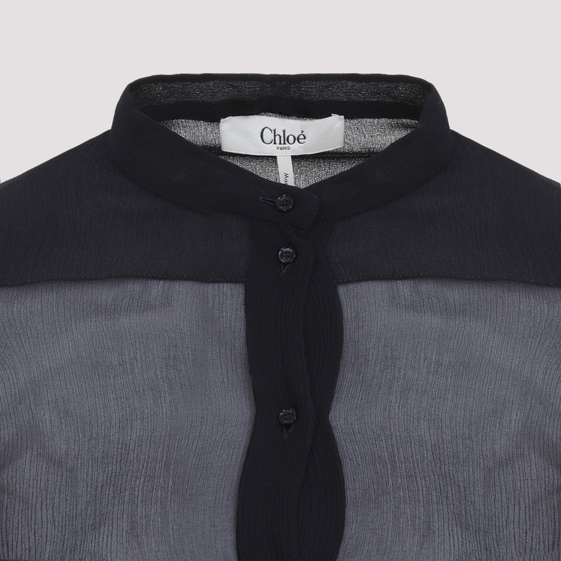 Chloé Blue Silk Shirt