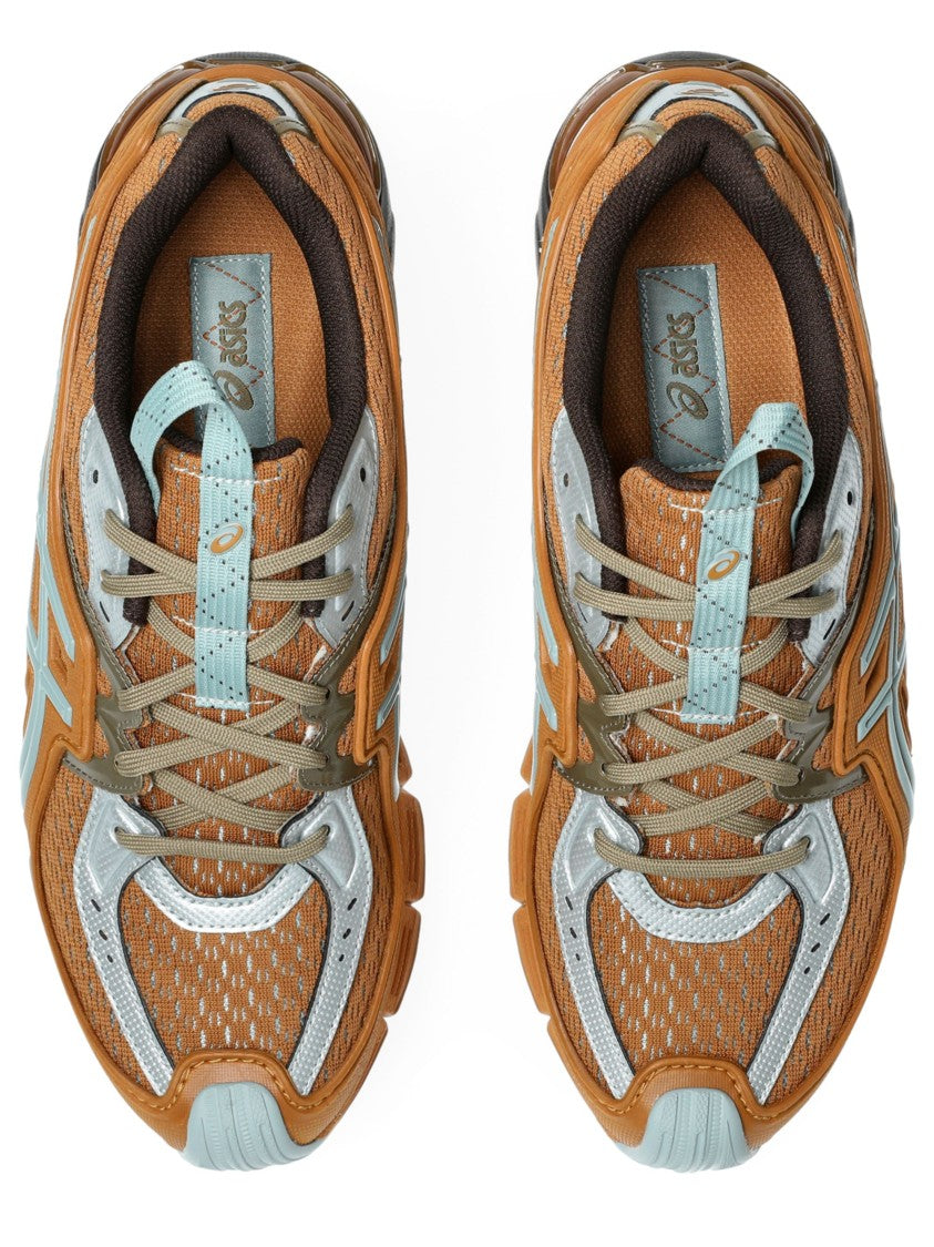 Asics X Kiko Kostadinov Burnt Orange Low-Profile Sneakers With Light Blue Accents