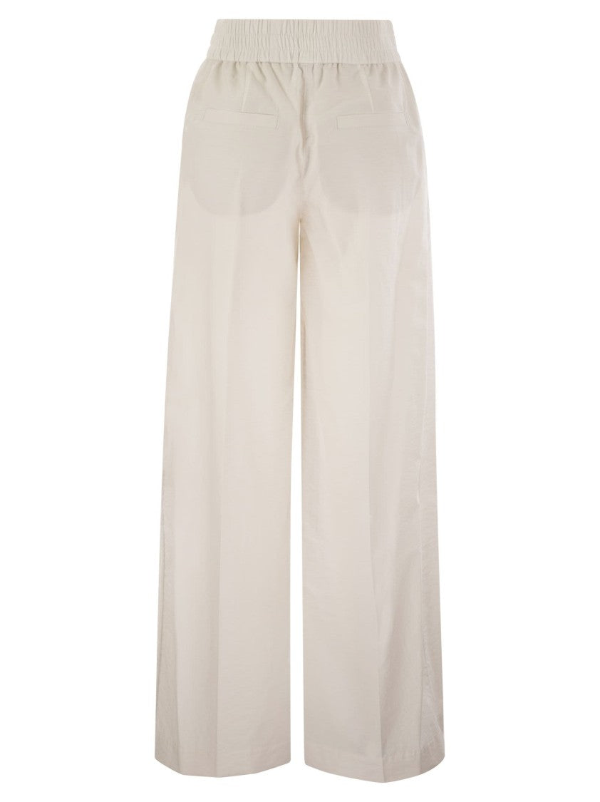 Brunello Cucinelli Loose Fit Cotton Trousers