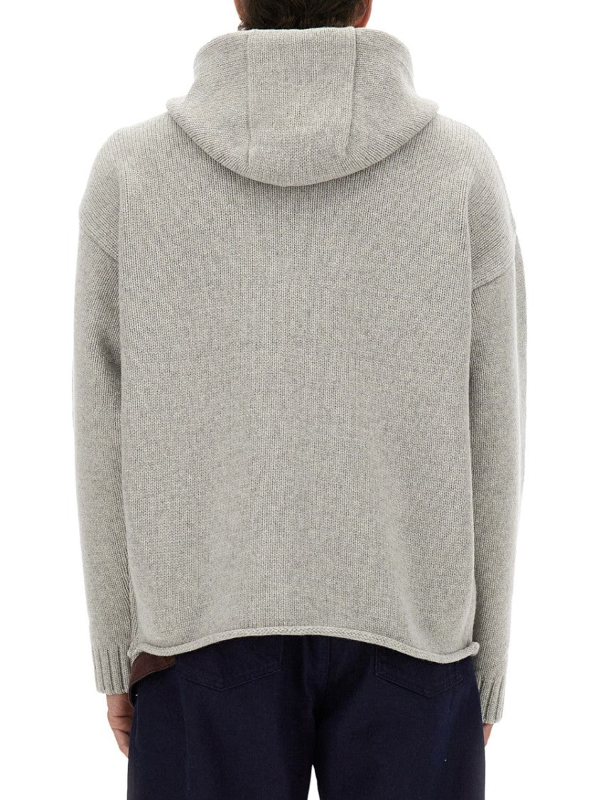 J. W. Anderson Knitted Zip-Up Jersey With Anchor Embroidery