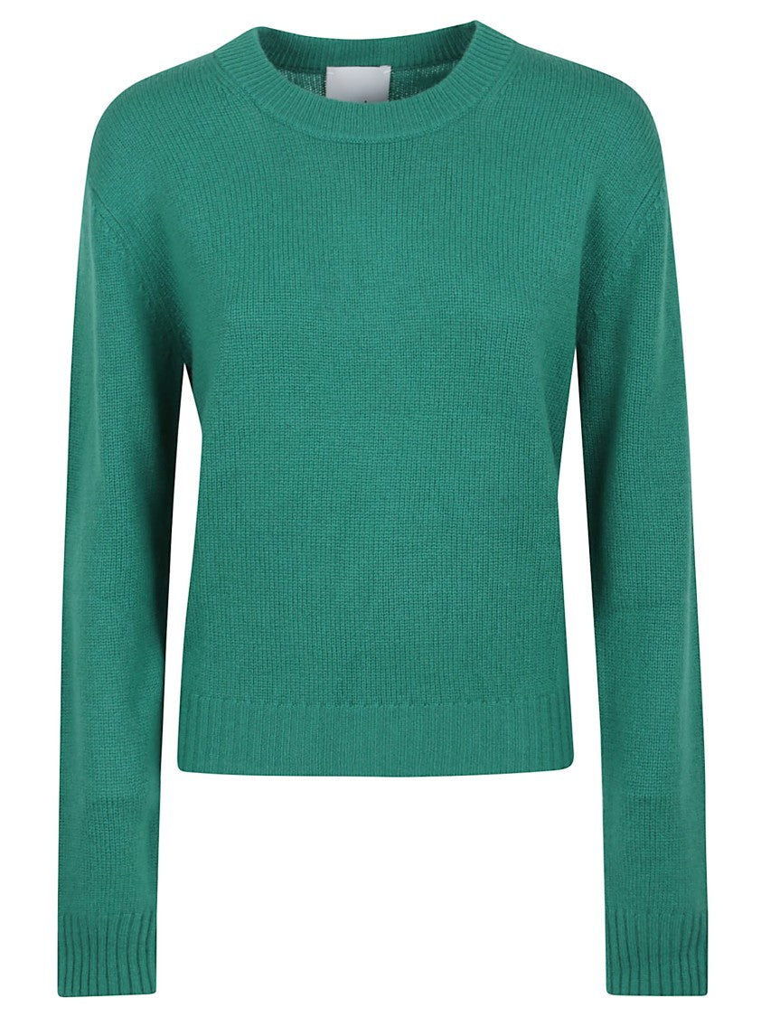Allude Cashmere Sweater With Ribbed Edging