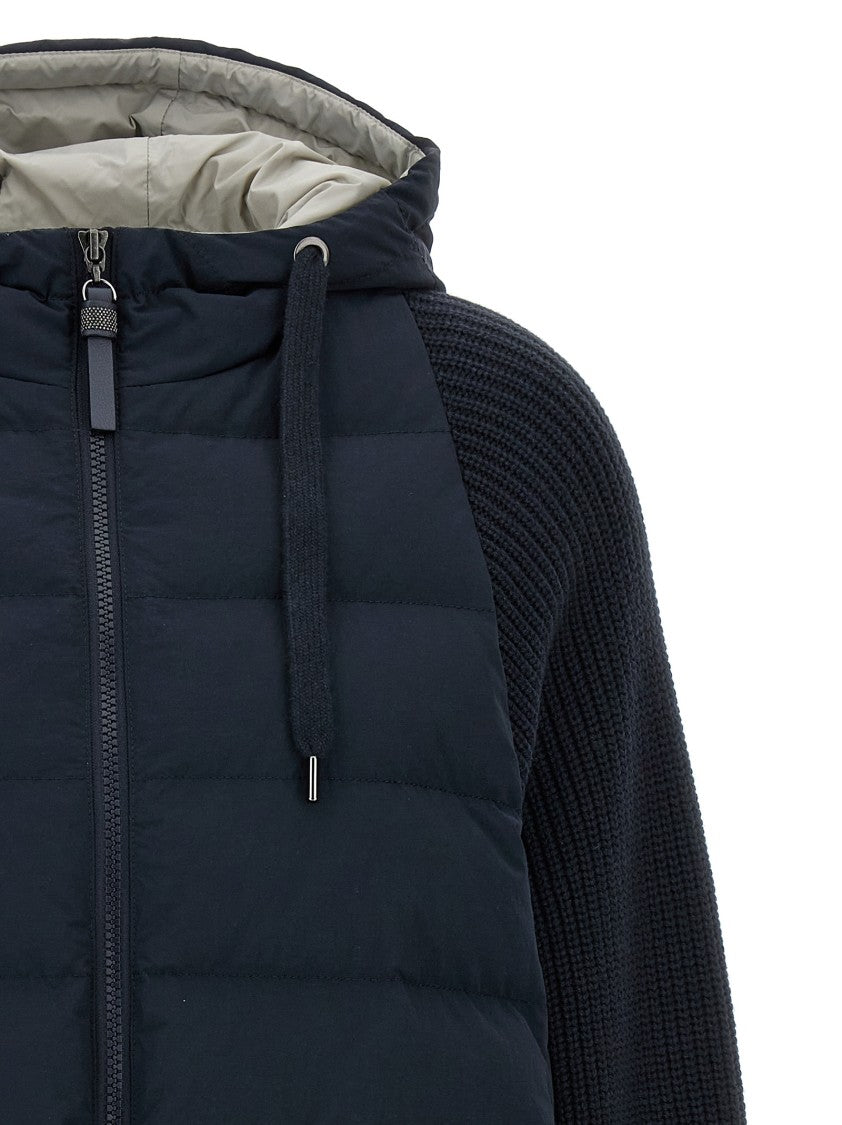 Brunello Cucinelli Two-Material Puffer Jacket