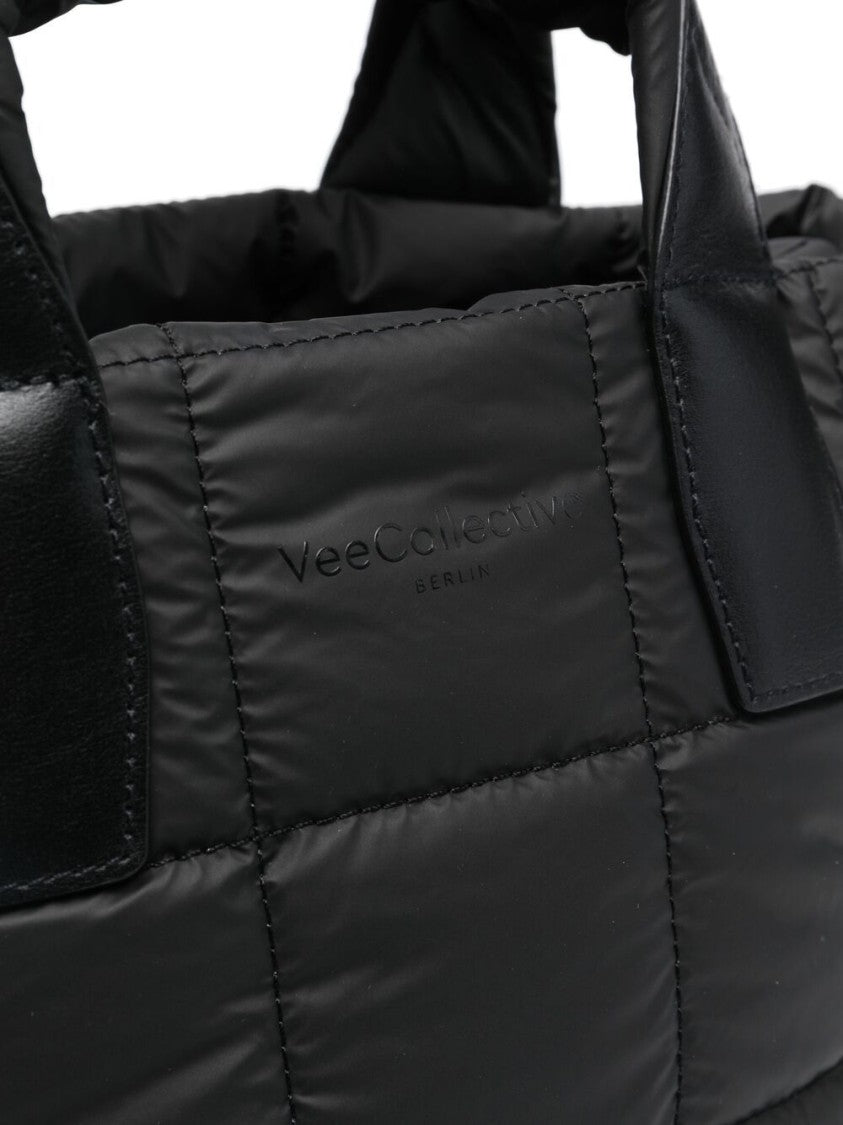 Veecollective Padded Nylon Tote Bag With Adjustable Strap