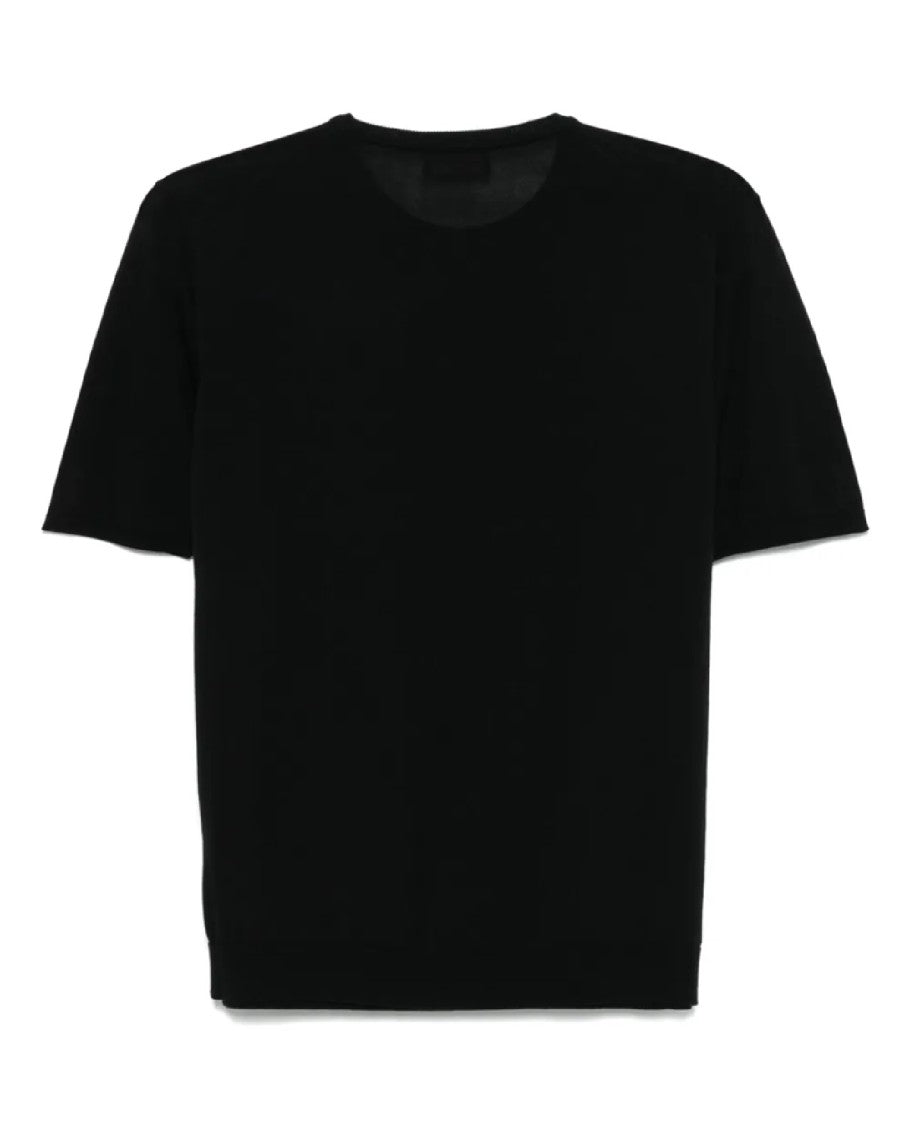 Roberto Collina Short-Sleeved Crew Neck T-Shirt With Design
