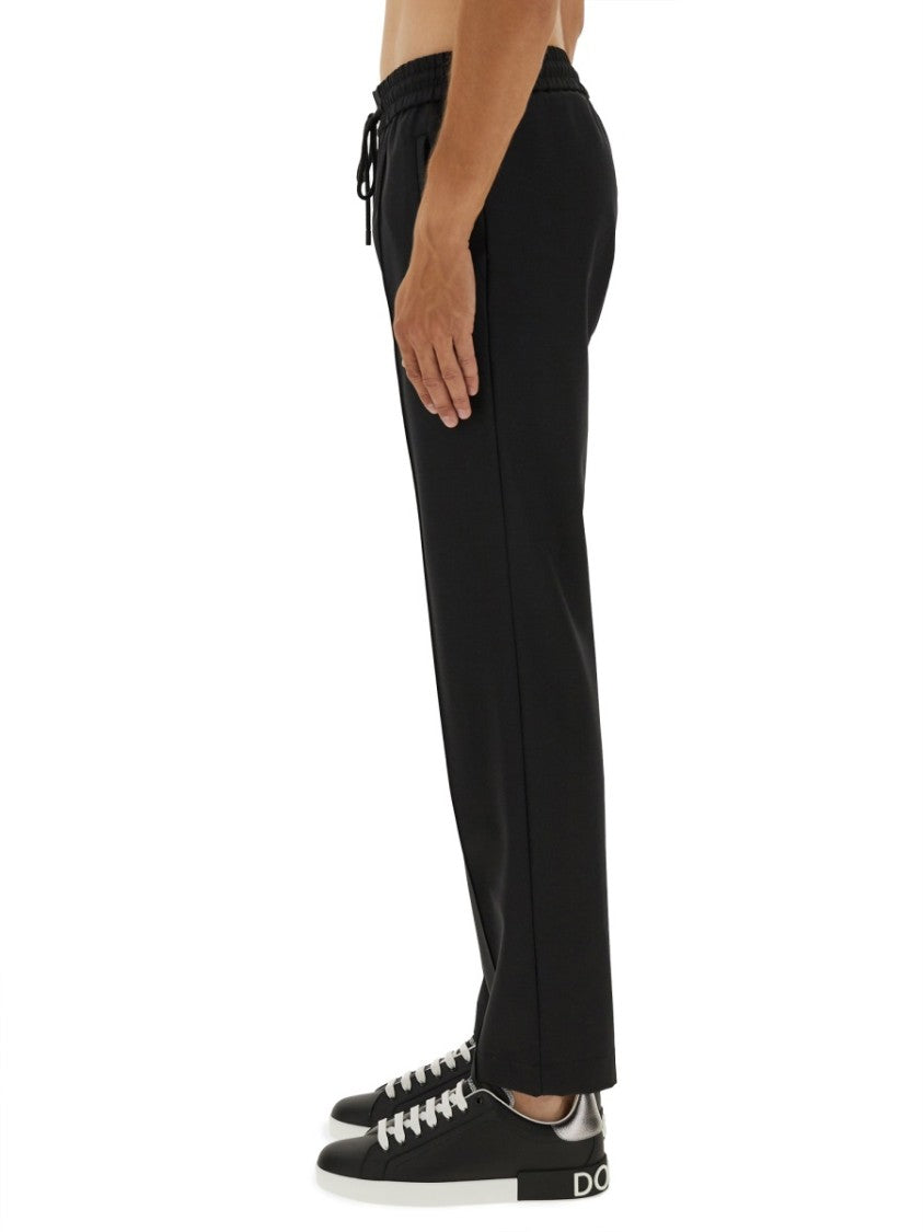 Dolce & Gabbana Refined Wool Blend Jogging Pants