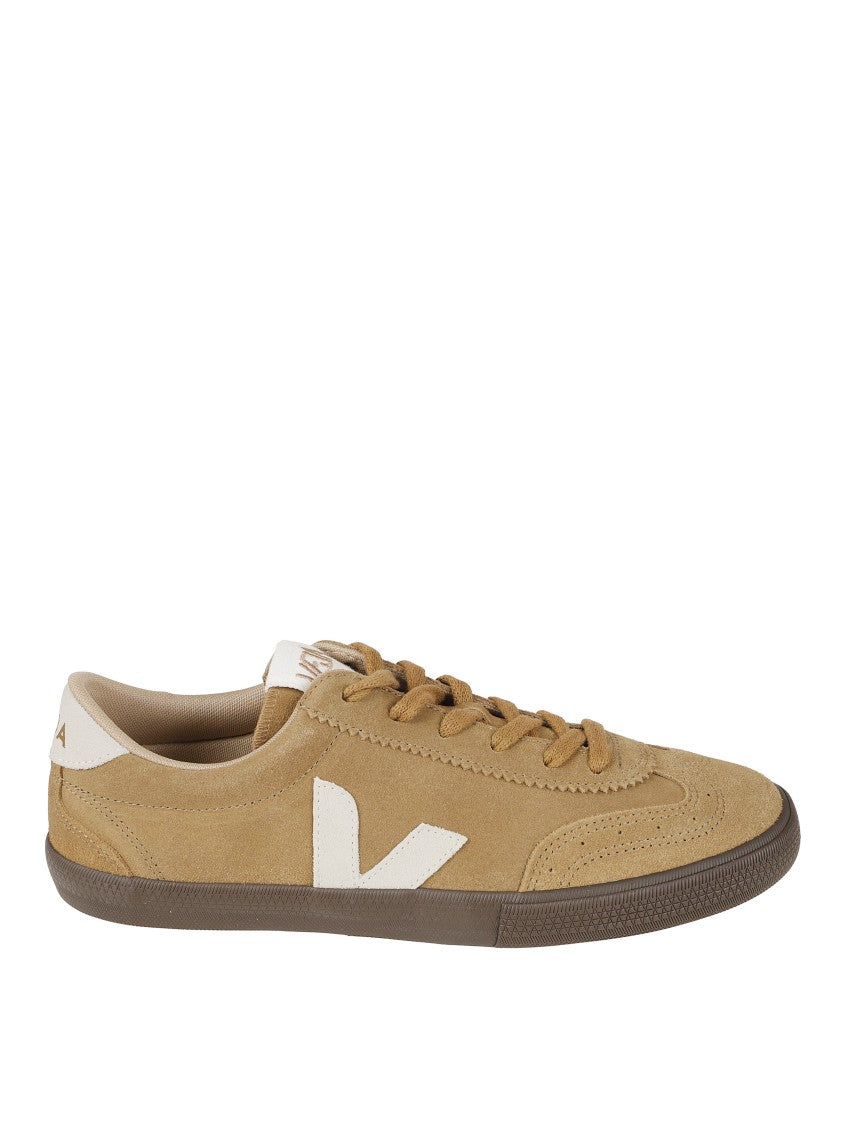 Veja Suede Sneakers With Contrasting Logo And Rubber Sole