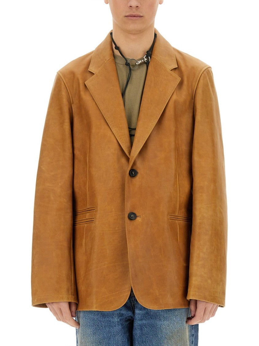 Our Legacy Leather Opening Blazer