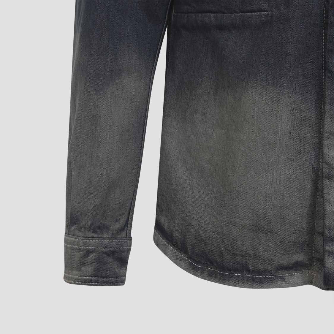 Rick Owens Dark Dust Brown Cotton Fogpocket Outershirt