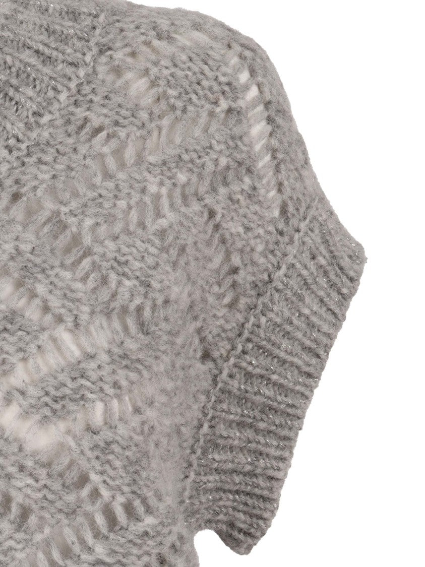 Peserico Textured Knit Sweater With Boxy Silhouette