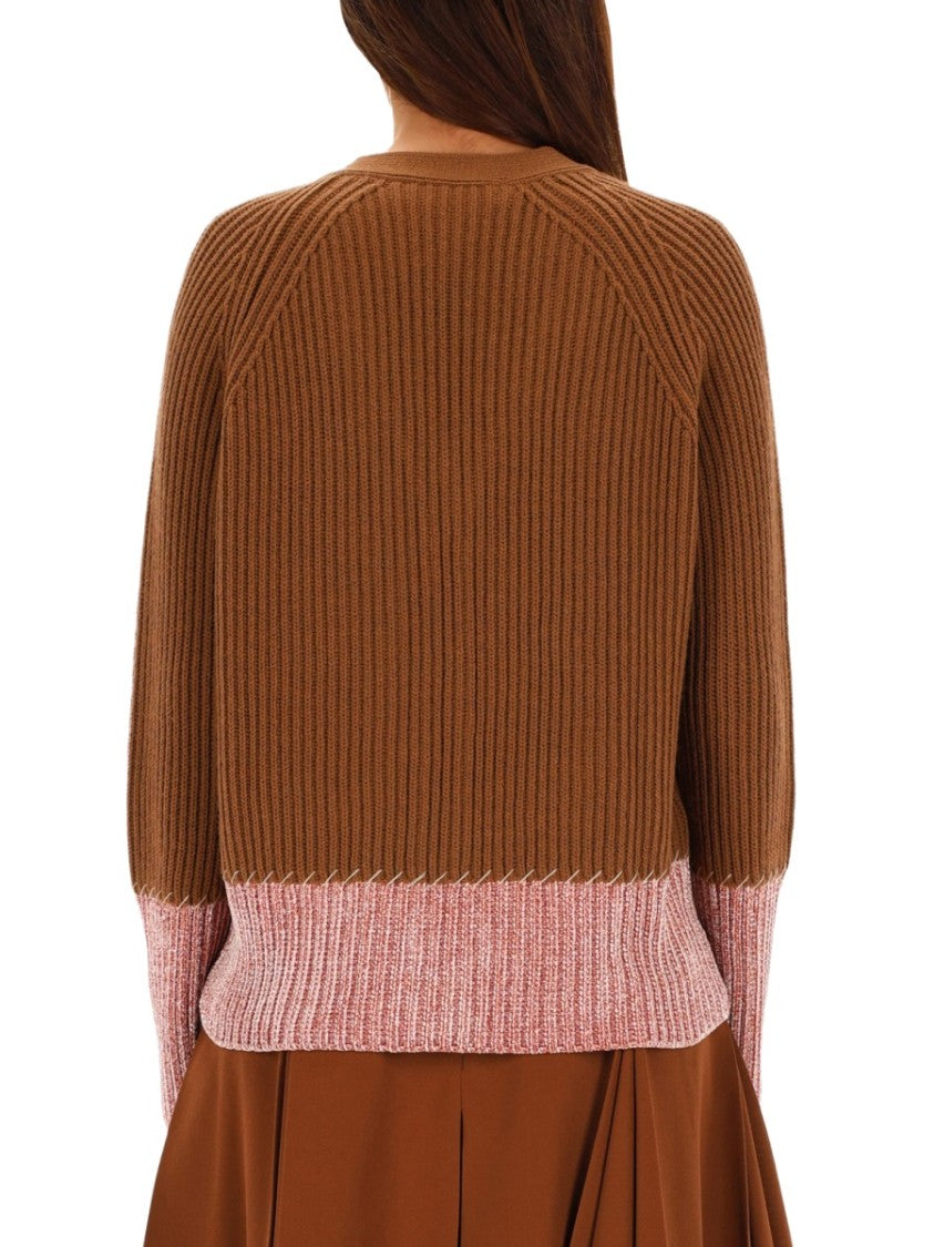 Marni "Color Block" Pattern Cardigan